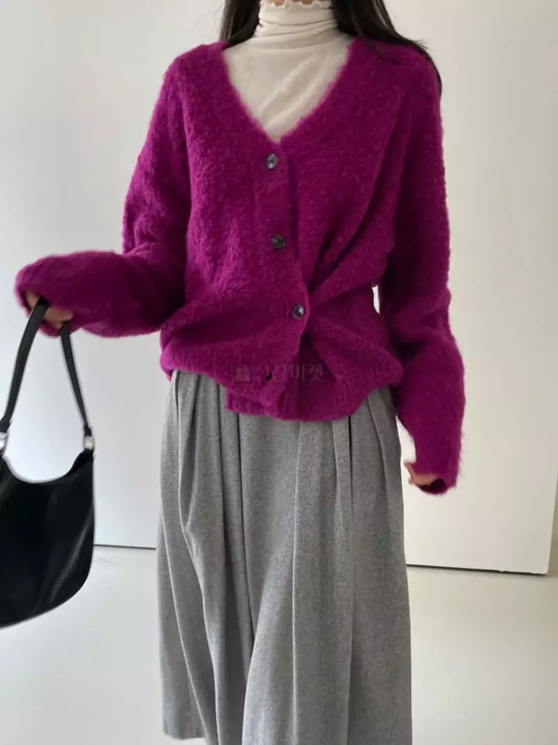 Lavi - Korean Women Fashion - #vintagekidsstyle - Brushing Cardigan - 2