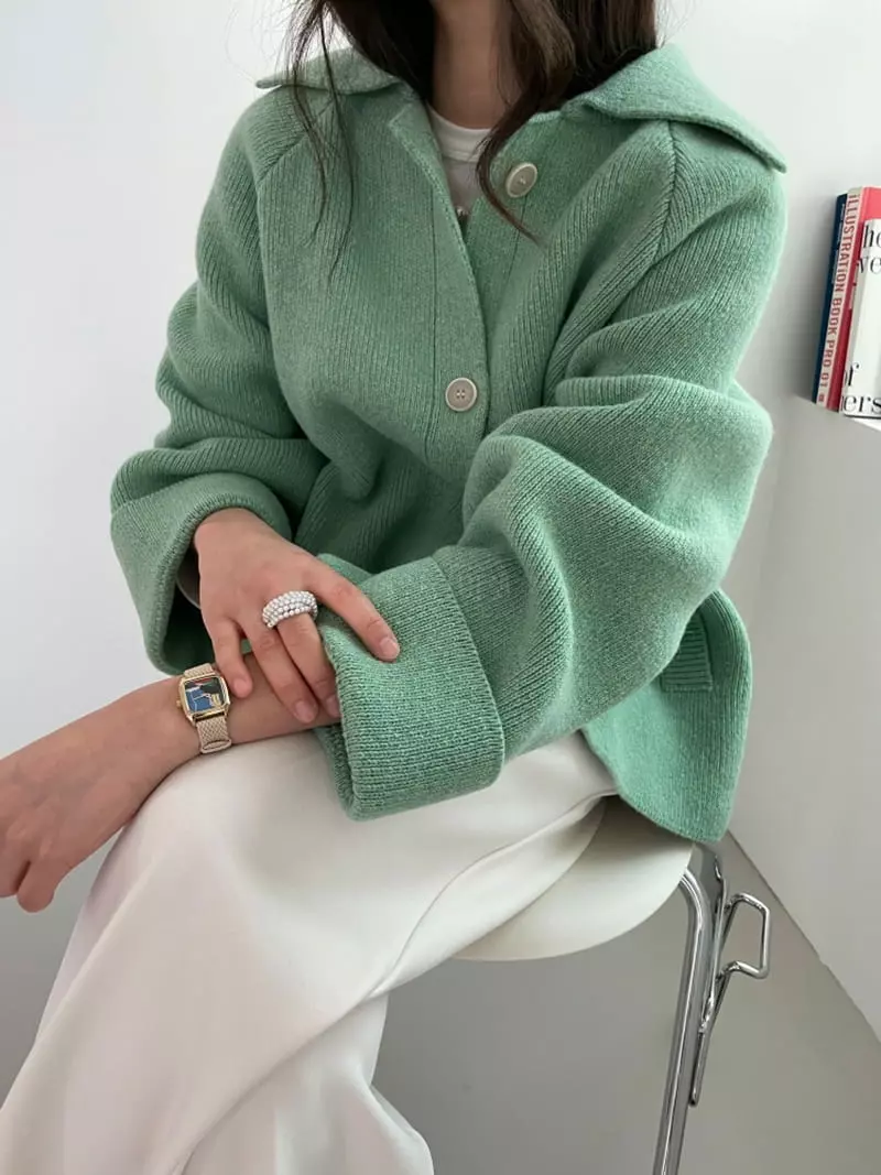 Lavi - Korean Women Fashion - #womensfashion - Lamb Collar Coat - 3