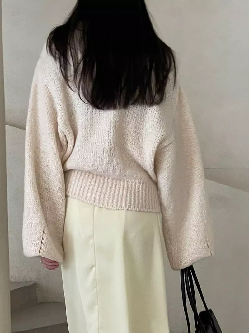 Lavi - Korean Women Fashion - #womensfashion - Balloon Knit Tee
