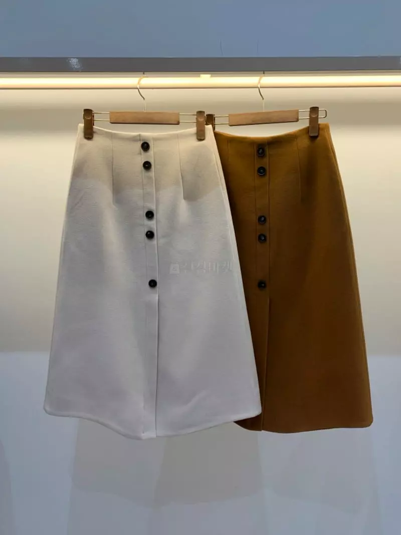 Le Moon - Korean Women Fashion - #momslook - Button Skirt - 3