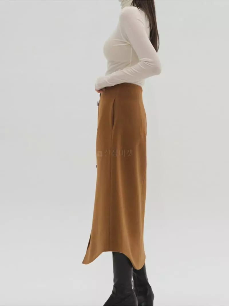 Le Moon - Korean Women Fashion - #womensfashion - Button Skirt - 2