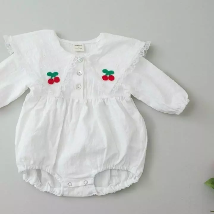 Lemonade - Korean Baby Fashion - #babygirlfashion - Butterfly Cherry Bodysuit - 2