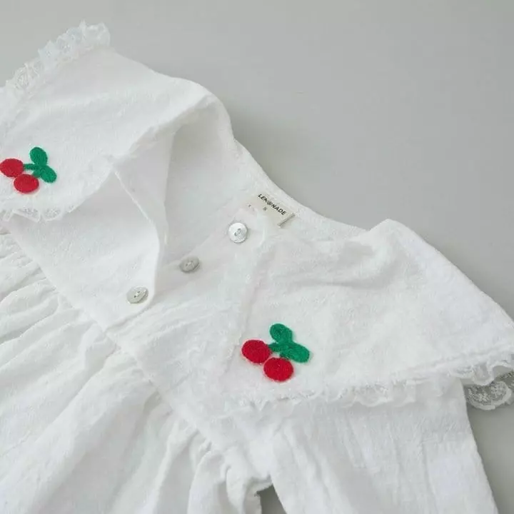 Lemonade - Korean Baby Fashion - #babyootd - Butterfly Cherry Bodysuit - 5