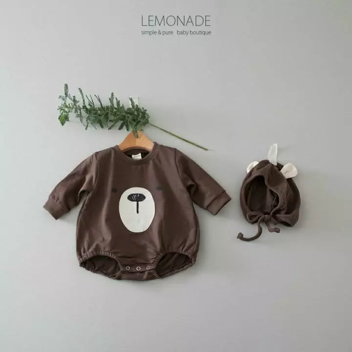 Lemonade - Korean Baby Fashion - #babyootd - Bear Bodysuit
