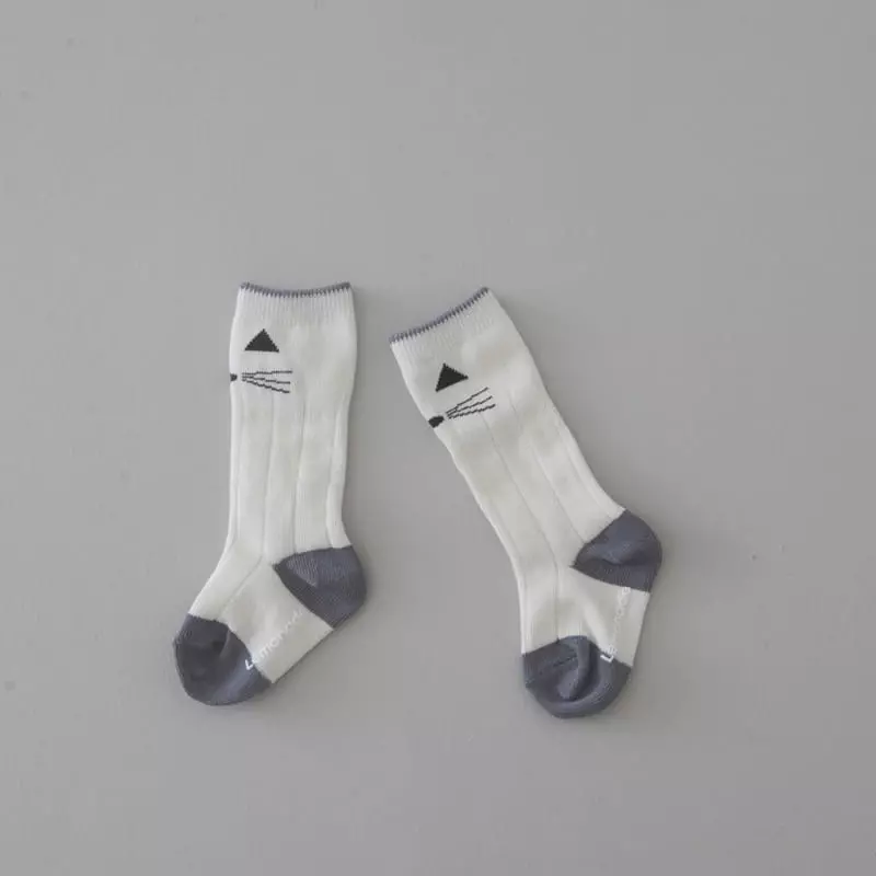 Lemonade - Korean Baby Fashion - #onlinebabyboutique - Kitty Socks [set of 2] - 7