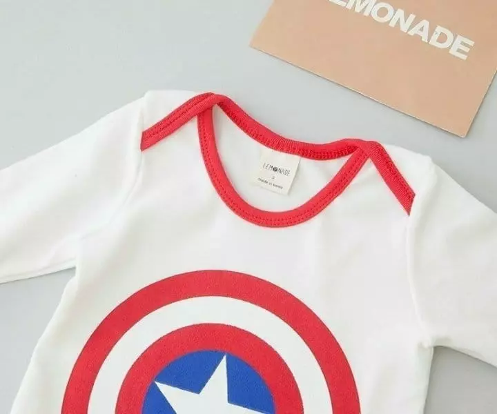 Lemonade - Korean Baby Fashion - #onlinebabyshop - Solid Captain Bodysuit - 7