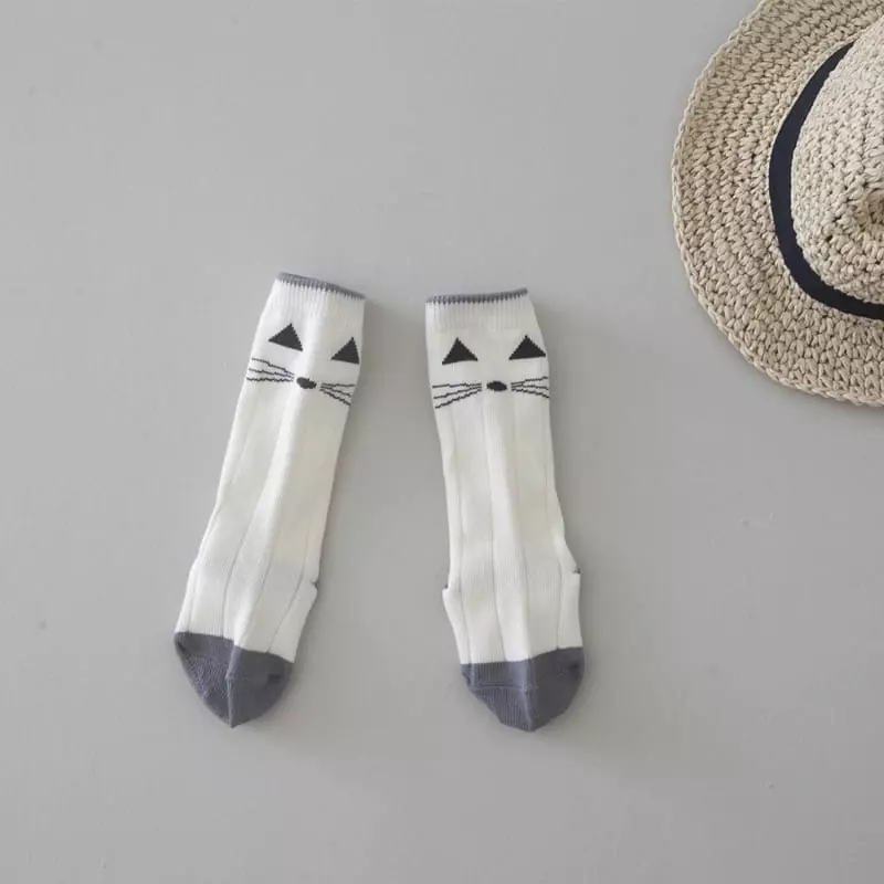 Lemonade - Korean Baby Fashion - #smilingbaby - Kitty Socks [set of 2] - 9