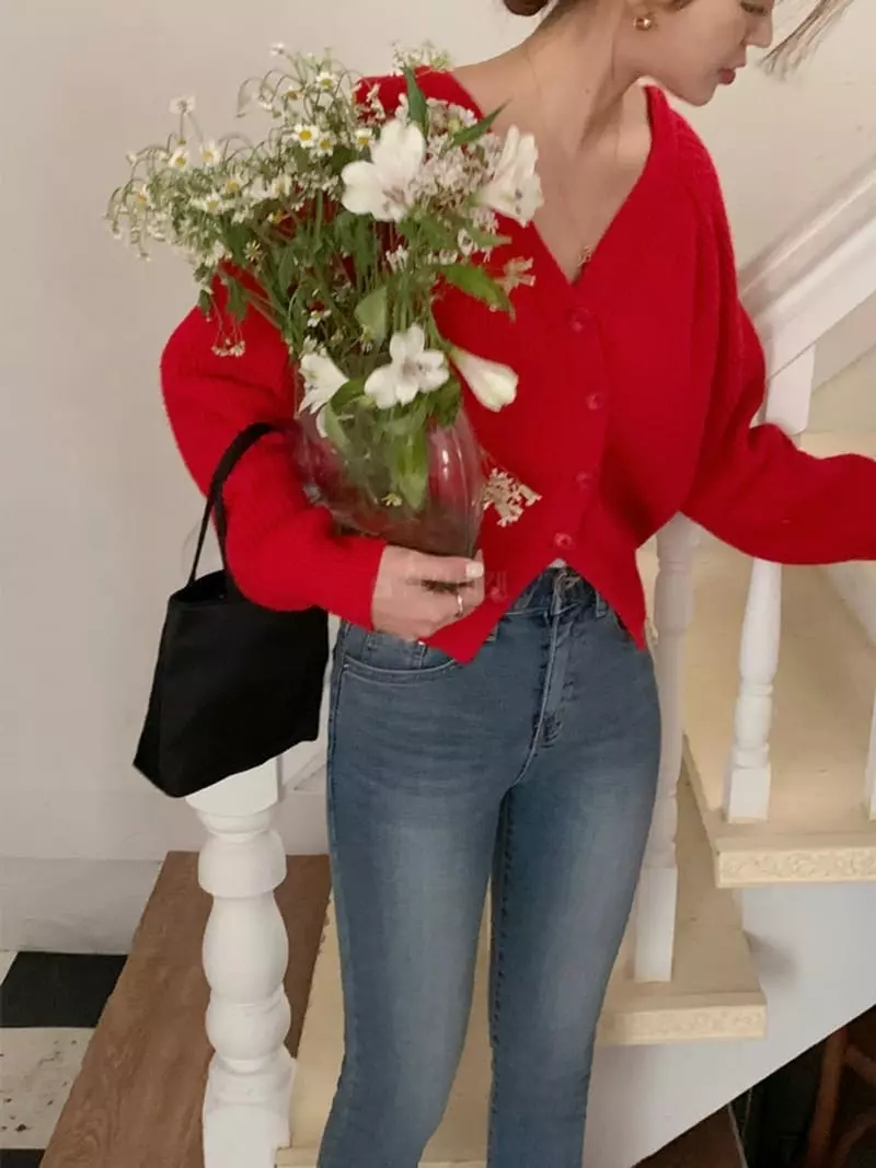 Likewater - Korean Women Fashion - #momslook - Unbalance Cardigan