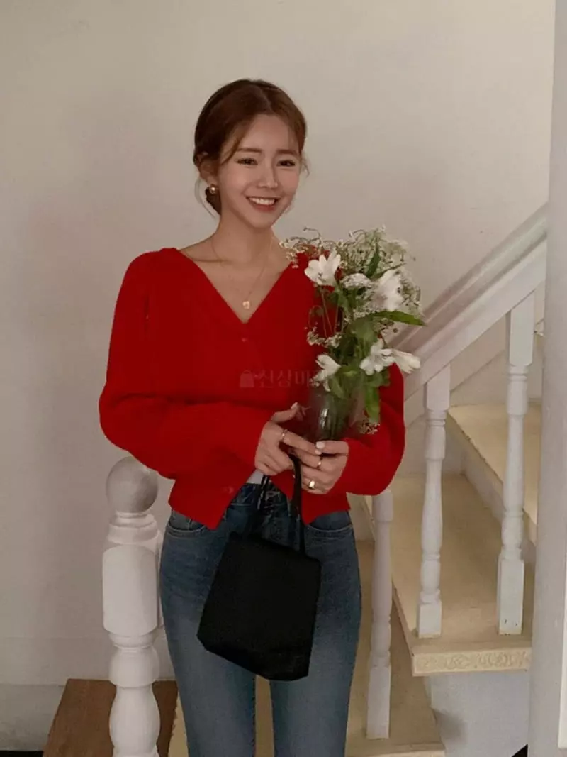 Likewater - Korean Women Fashion - #momslook - Unbalance Cardigan - 3