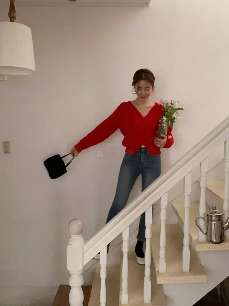Likewater - Korean Women Fashion - #momslook - Unbalance Cardigan - 4