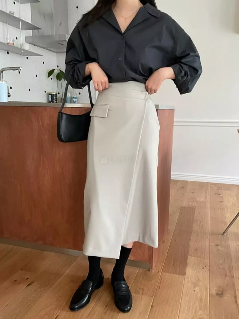 Likewater - Korean Women Fashion - #womensfashion - If Long Skirt - 3