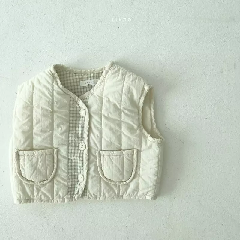 Lindo - Korean Children Fashion - #kidzfashiontrend - Momo Check Vest - 4