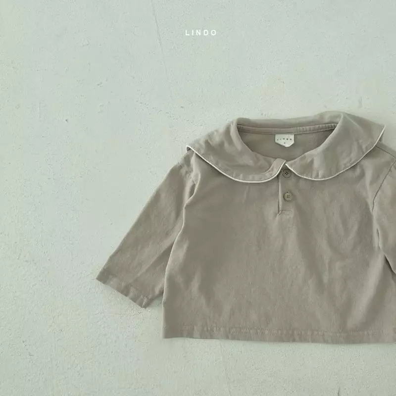 Lindo - Korean Children Fashion - #childofig - Yoi Collar Tee - 5