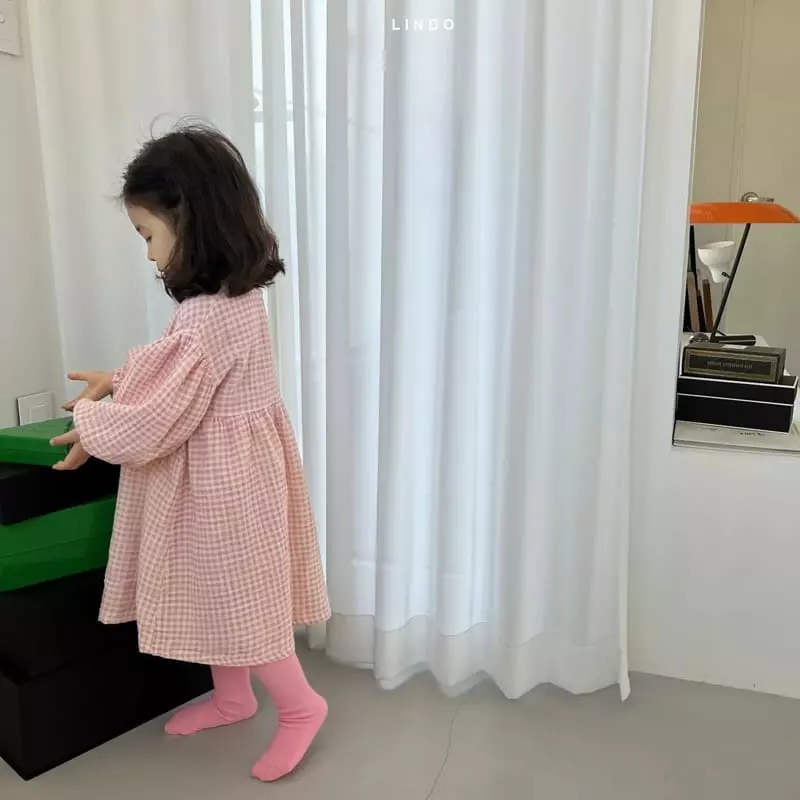 Lindo - Korean Children Fashion - #childofig - Loden Check One-piece - 8