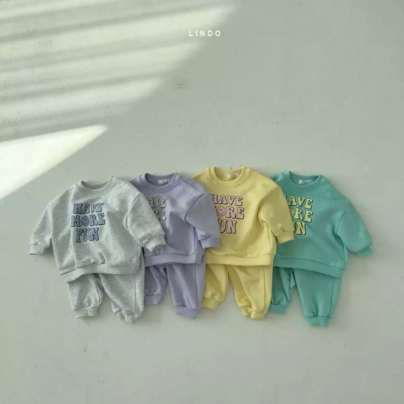 Lindo - Korean Children Fashion - #childofig - Fun Fun Top Bottom Set
