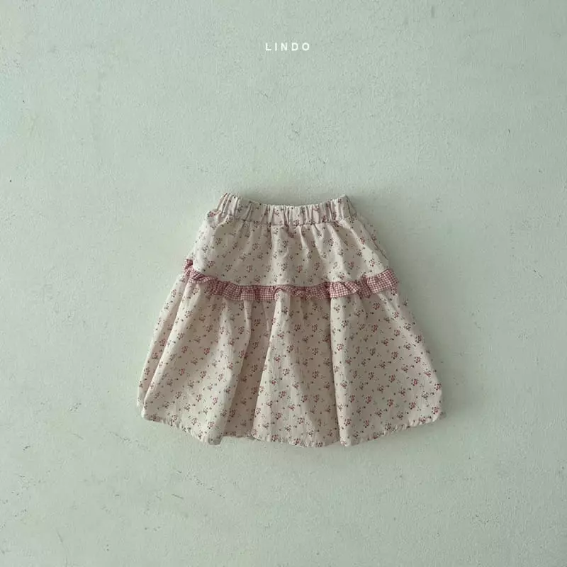 Lindo - Korean Children Fashion - #designkidswear - Check Frill Skirt - 2