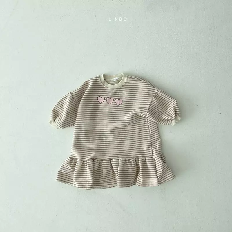 Lindo - Korean Children Fashion - #designkidswear - Heart Heart One-piece