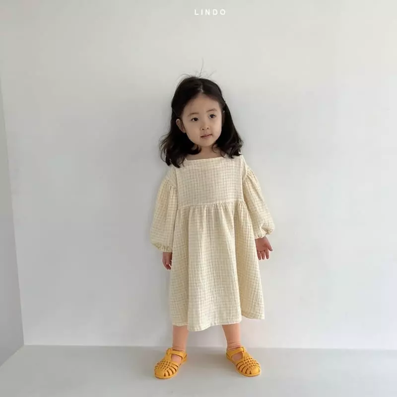 Lindo - Korean Children Fashion - #designkidswear - Loden Check One-piece - 11