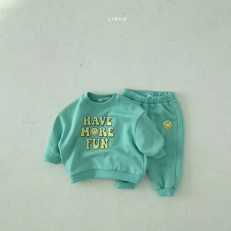 Lindo - Korean Children Fashion - #designkidswear - Fun Fun Top Bottom Set - 3