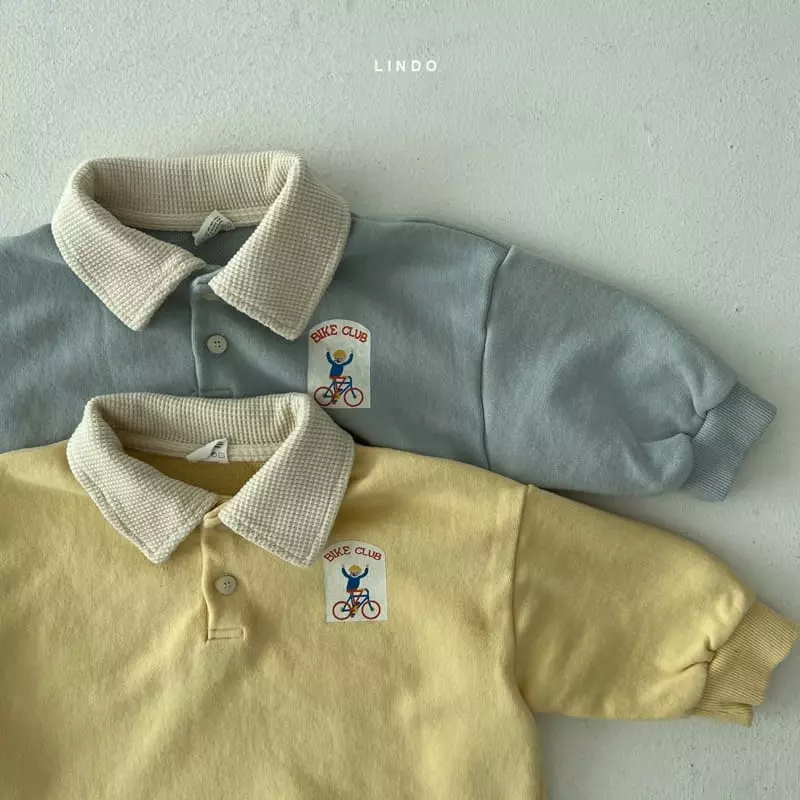 Lindo - Korean Children Fashion - #designkidswear - Open Collar Top Bottom Set - 3