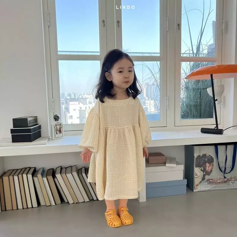 Lindo - Korean Children Fashion - #discoveringself - Loden Check One-piece - 12