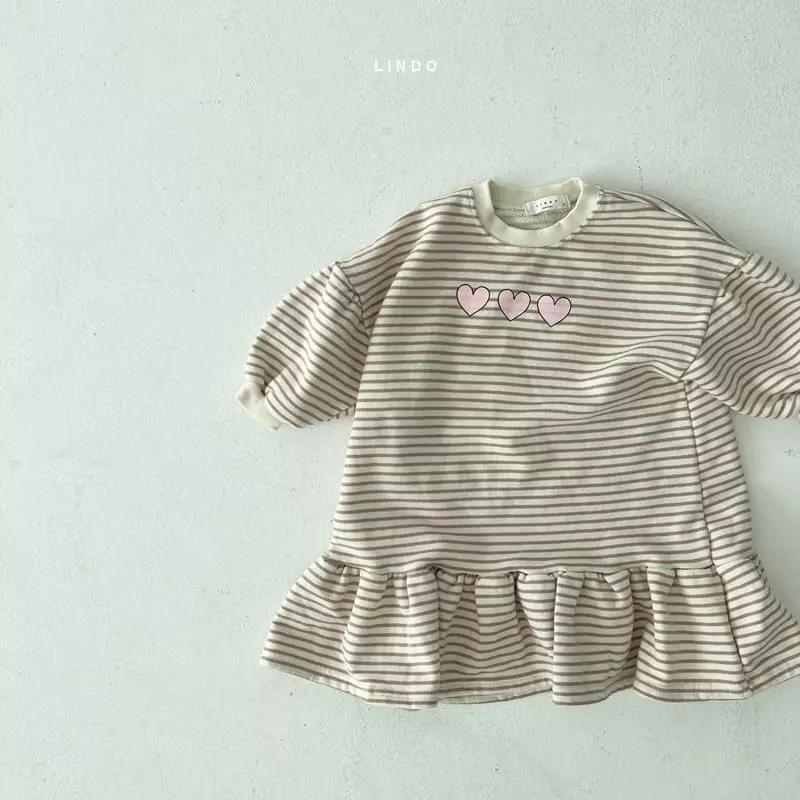 Lindo - Korean Children Fashion - #fashionkids - Heart Heart One-piece - 4