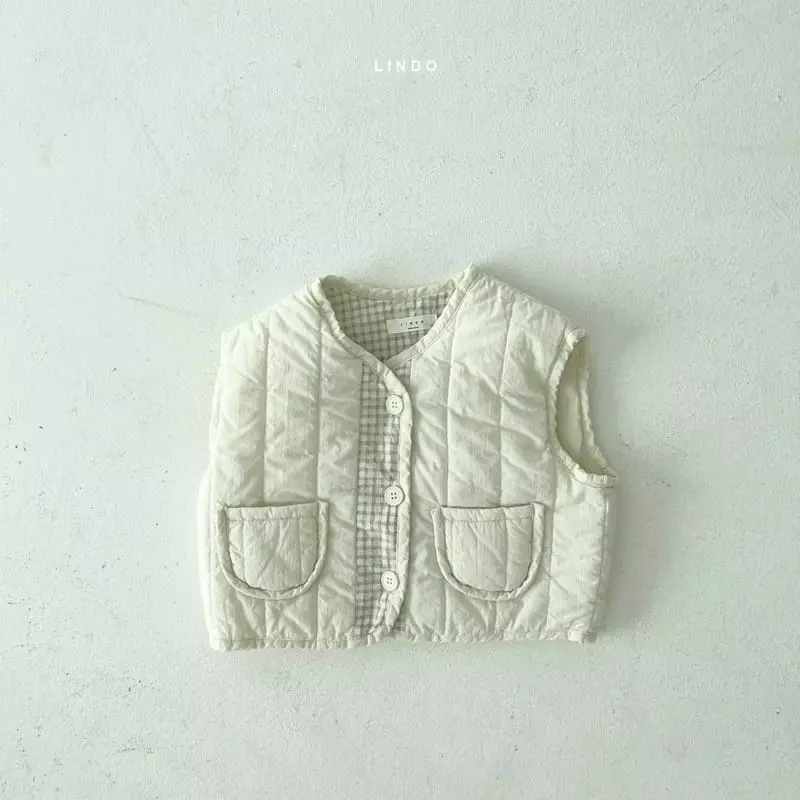 Lindo - Korean Children Fashion - #kidsshorts - Momo Check Vest