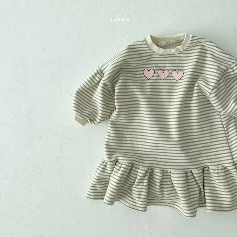 Lindo - Korean Children Fashion - #kidsstore - Heart Heart One-piece - 5