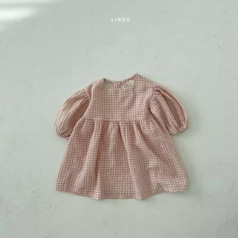 Lindo - Korean Children Fashion - #kidsstore - Loden Check One-piece