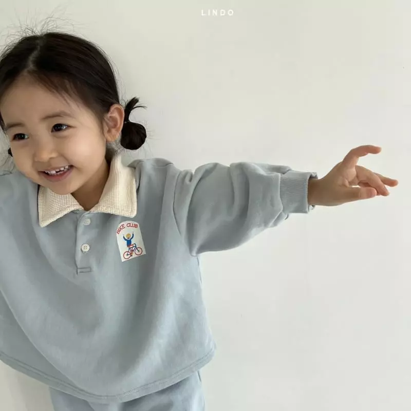 Lindo - Korean Children Fashion - #kidsstore - Open Collar Top Bottom Set - 7