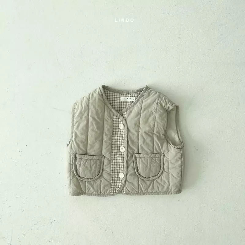Lindo - Korean Children Fashion - #kidsstore - Momo Check Vest - 2