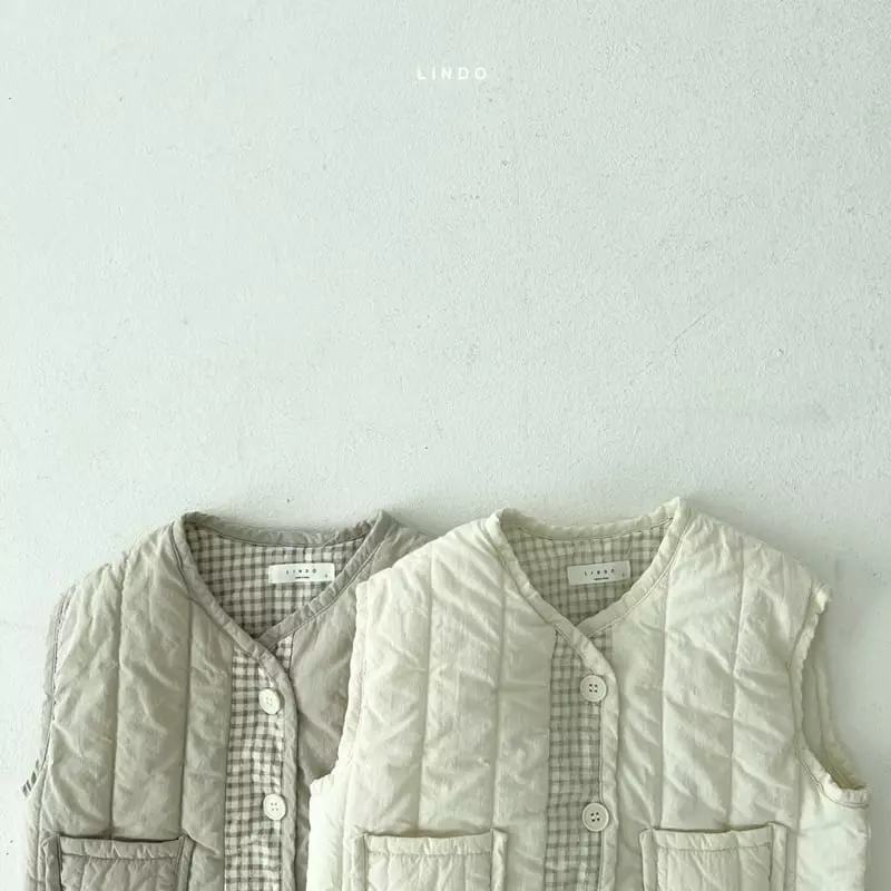 Lindo - Korean Children Fashion - #kidzfashiontrend - Momo Check Vest - 3