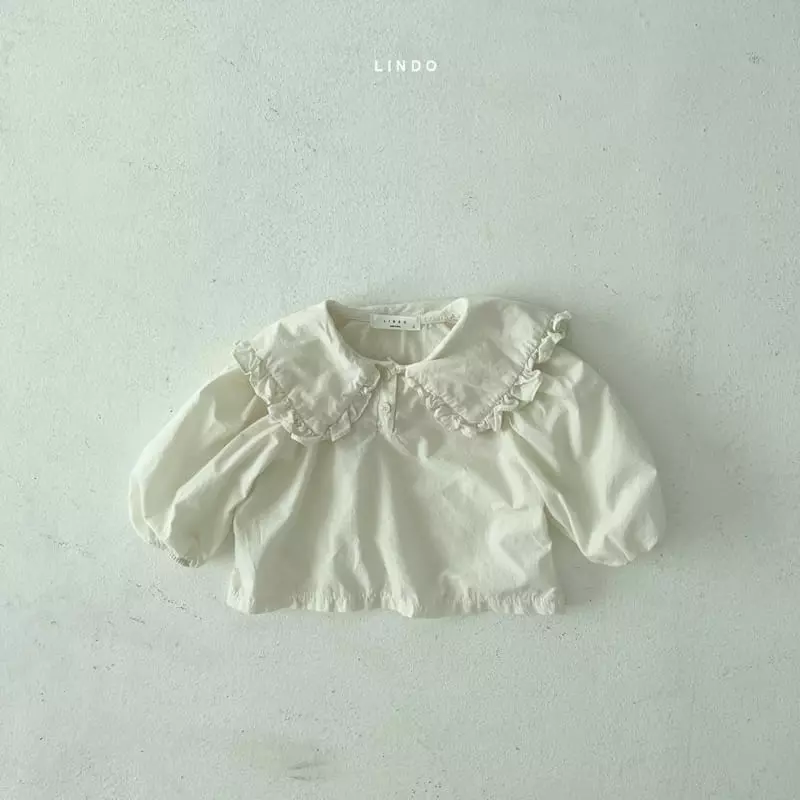 Lindo - Korean Children Fashion - #littlefashionista - Frill Collar Blouse