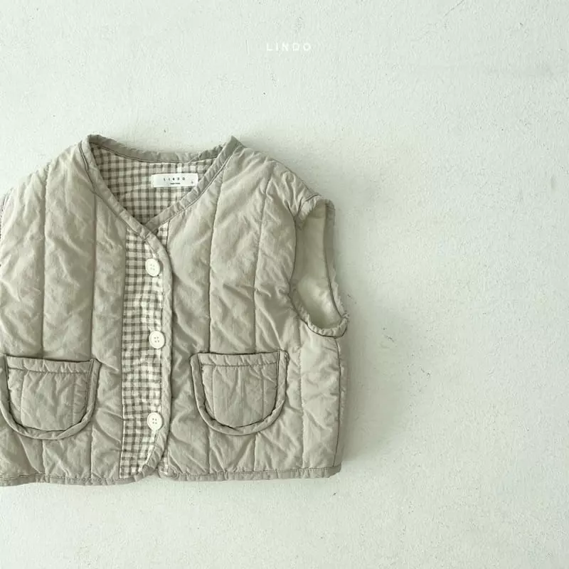 Lindo - Korean Children Fashion - #littlefashionista - Momo Check Vest - 5