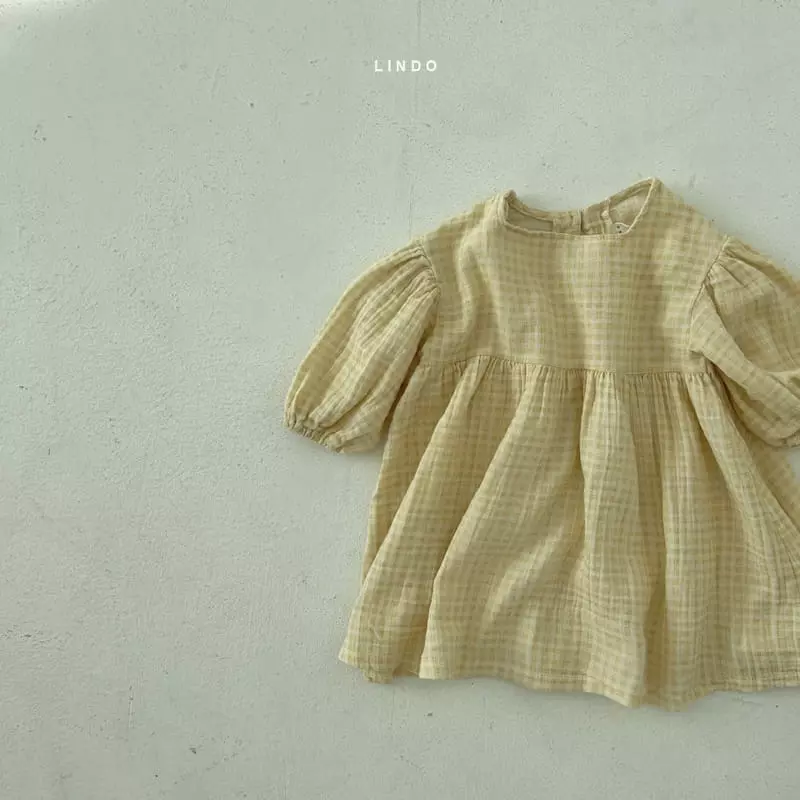 Lindo - Korean Children Fashion - #magicofchildhood - Loden Check One-piece - 5
