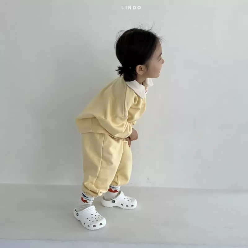 Lindo - Korean Children Fashion - #minifashionista - Open Collar Top Bottom Set - 12