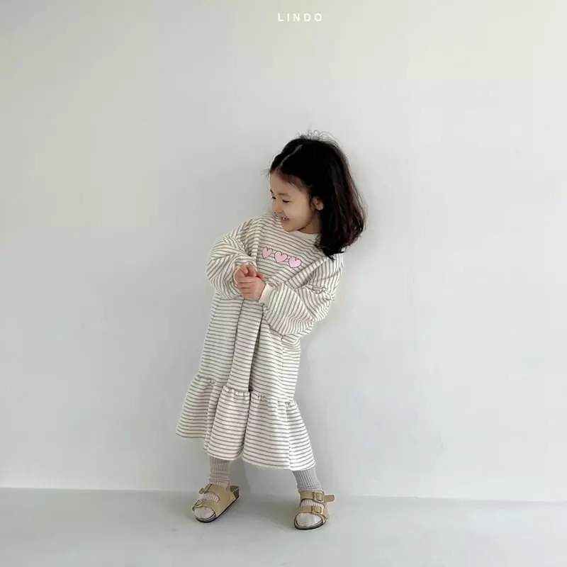 Lindo - Korean Children Fashion - #prettylittlegirls - Heart Heart One-piece - 11