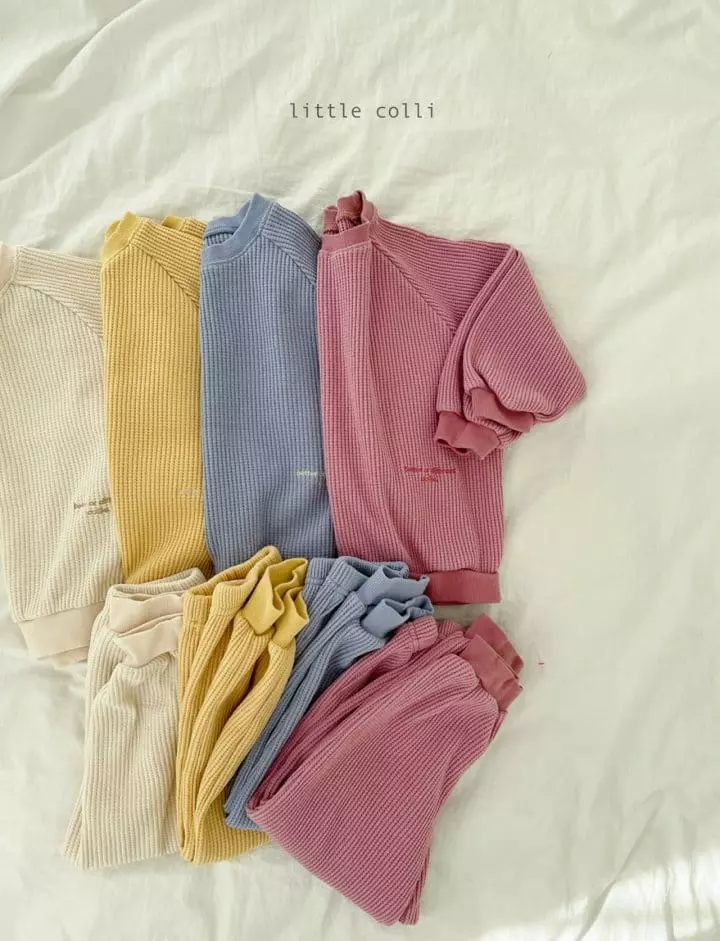 Little Colli - Korean Children Fashion - #designkidswear - Croiffle Top Botto Set - 2