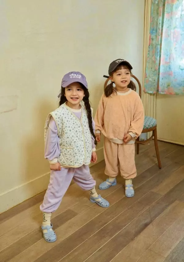 Little Colli - Korean Children Fashion - #designkidswear - Blue Flower Vest - 7
