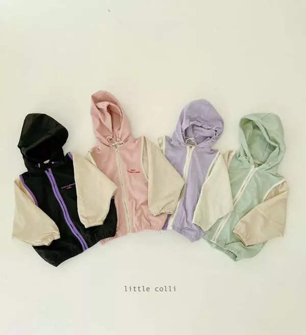 Little Colli - Korean Children Fashion - #fashionkids - Two Tone Hoody Jumper