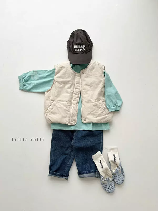 Little Colli - Korean Children Fashion - #kidsshorts - Basic Color Tee - 3