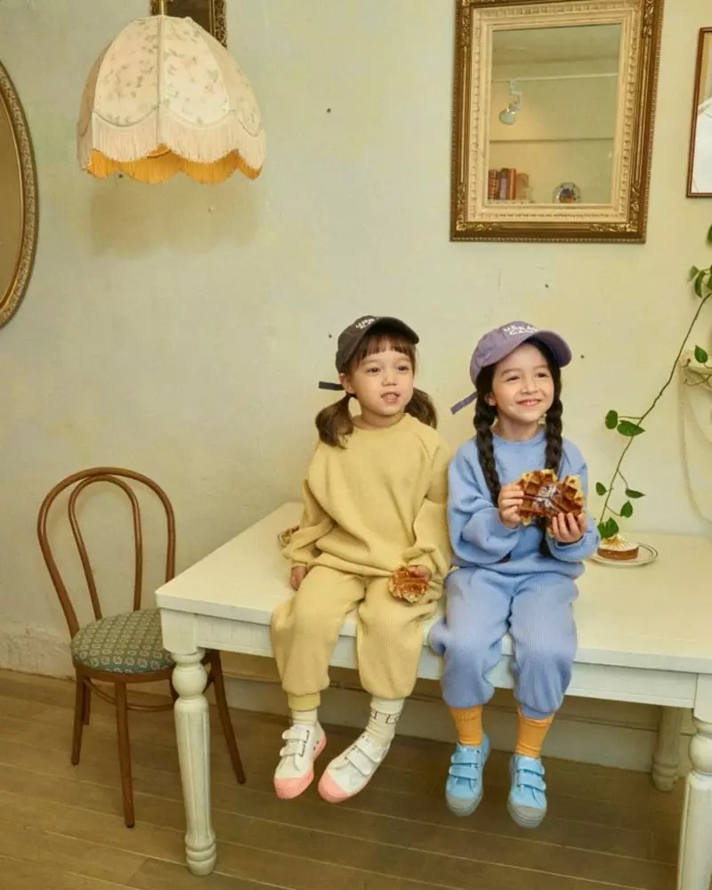 Little Colli - Korean Children Fashion - #kidsshorts - Croiffle Top Botto Set - 5