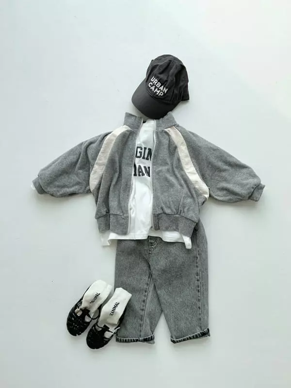 Little Colli - Korean Children Fashion - #kidsshorts - Terry Zip-up - 4