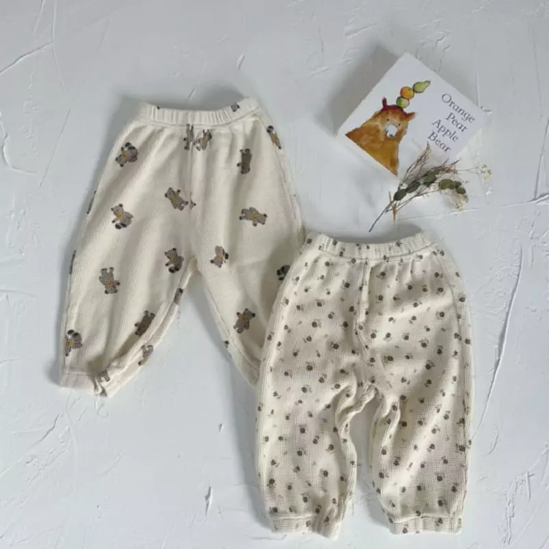 Lovin - Korean Children Fashion - #kidsstore - Waffle Jogger Pants - 6