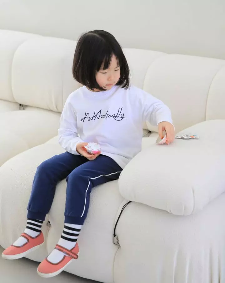 Luenco - Korean Children Fashion - #childrensboutique - Color Line Baggy Pants - 5