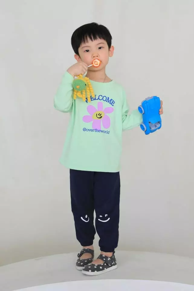 Luenco - Korean Children Fashion - #discoveringself - Smile Jogger Pants - 3