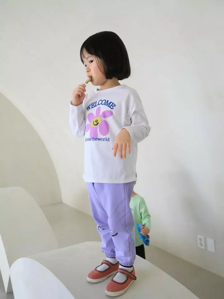 Luenco - Korean Children Fashion - #magicofchildhood - Smile Jogger Pants - 10