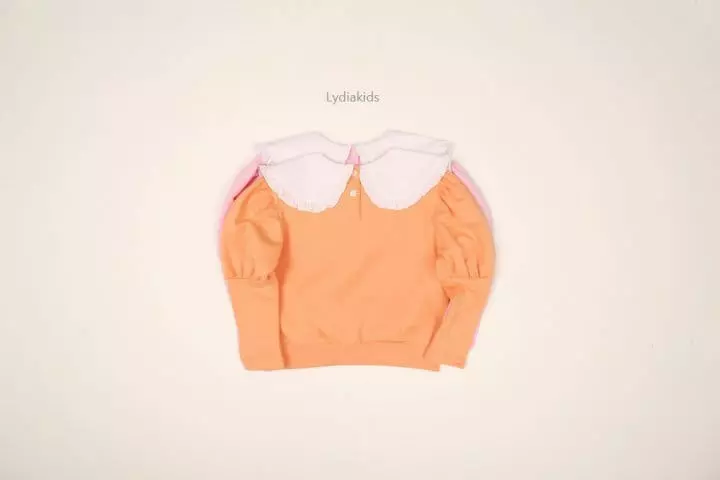Lydia - Korean Children Fashion - #Kfashion4kids - Colalr Puff Tee - 12