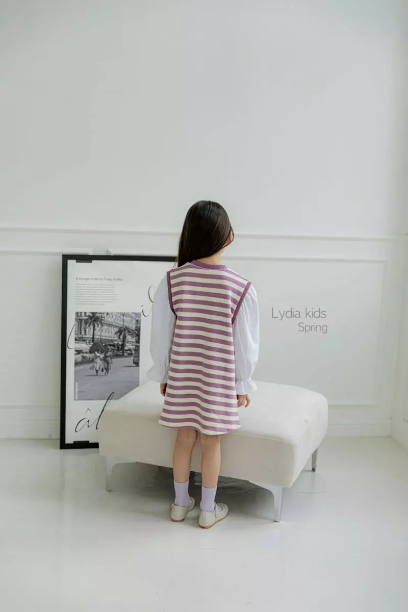 Lydia - Korean Children Fashion - #childofig - Stripes One-piece - 5