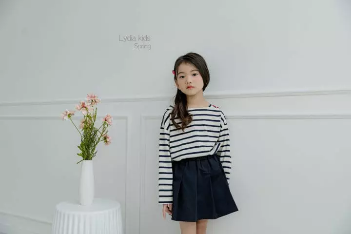 Lydia - Korean Children Fashion - #childrensboutique - Heart Button Tee - 8